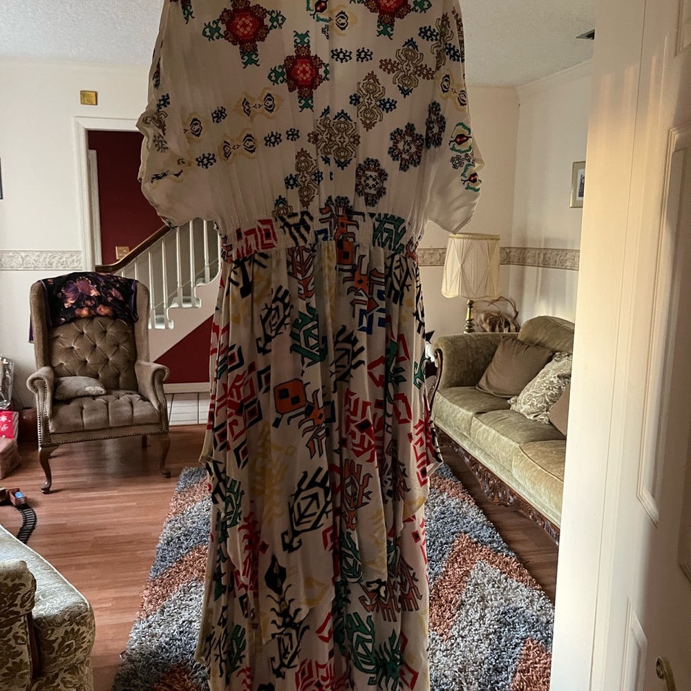 Elegant Multicolor Midi Dress